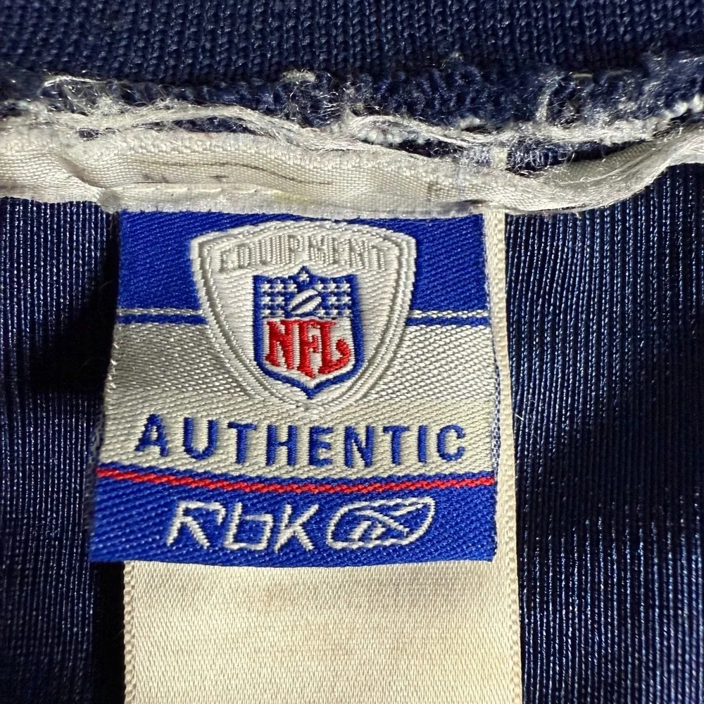 New England Patriots #81 Reebok NFL Equipment Authentic Jersey Sz‎ 52 read